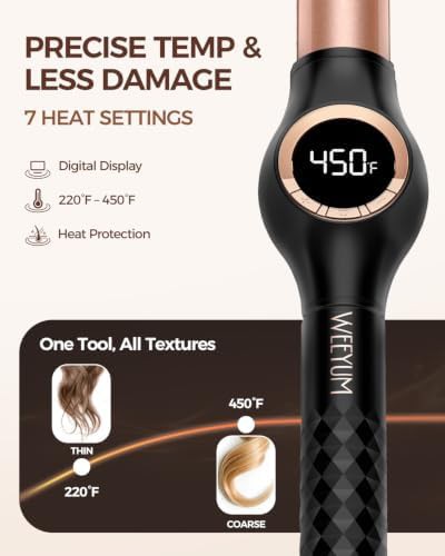 Long barrel 1 inch clipless curling wand — photo 5