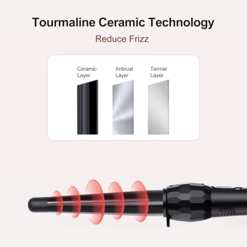 Medium tapered wand for loose curls — photo 4