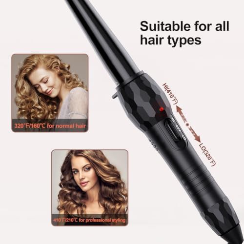 Small tapered ceramic wand for short hair — photo 5