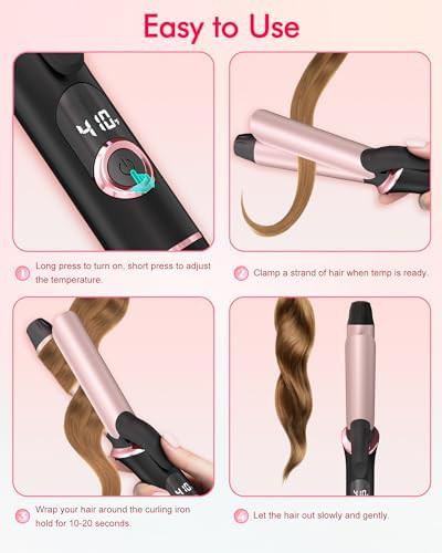 Travel curling iron with plug adapters — photo 4