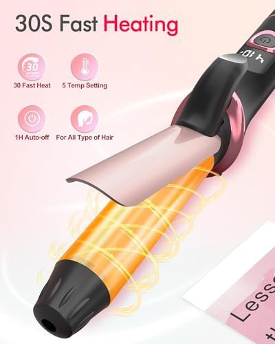 Travel curling iron with plug adapters — photo 5
