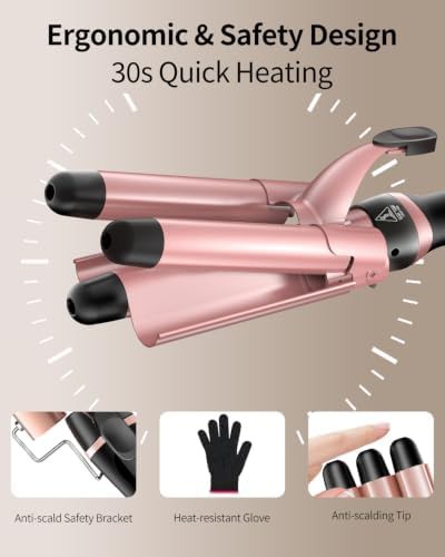 Three barrel ceramic waver with glove — photo 3