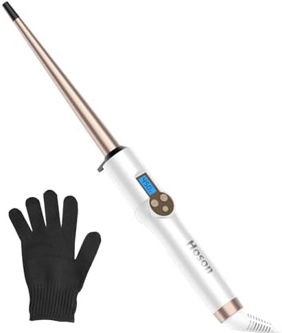 Tapered ceramic 0.35 inch curling wand