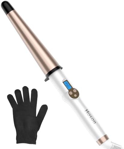 Tapered ceramic 1 inch curling wand