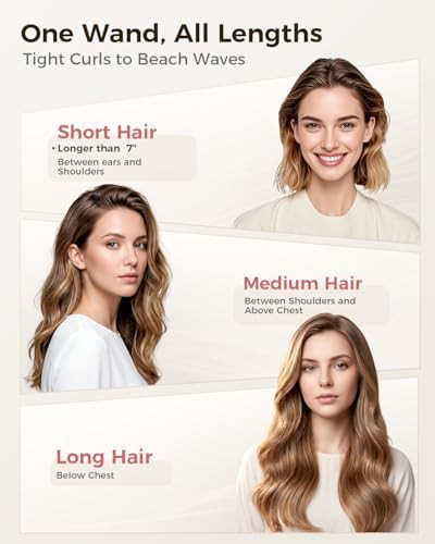 Tapered ceramic 1 inch curling wand — photo 4