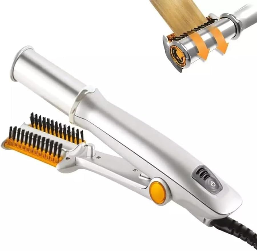 Rotating roller two in one iron
