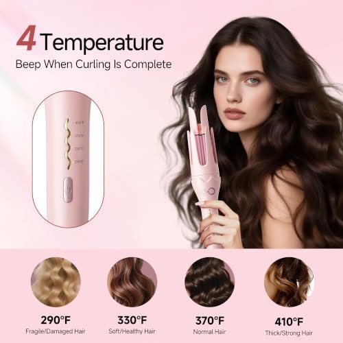 Large barrel automatic rotating curling wand — photo 5
