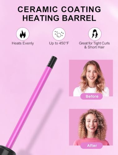 Nine millimeter ceramic wand for tight curls — photo 3