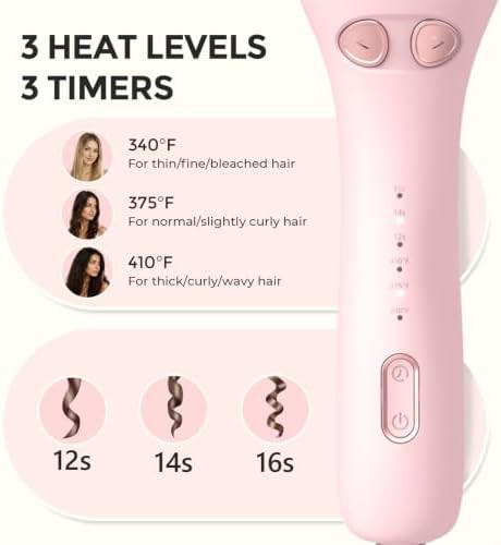 Ufree automatic rotating 1 inch beach wave curler — photo 4