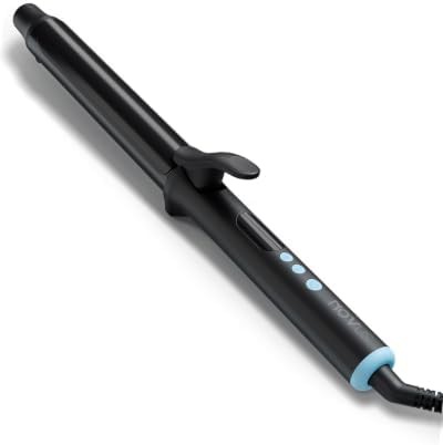 Extended barrel ionic curler for thin hair