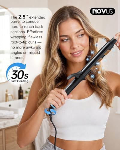 Extended barrel ionic curler for thin hair — photo 3