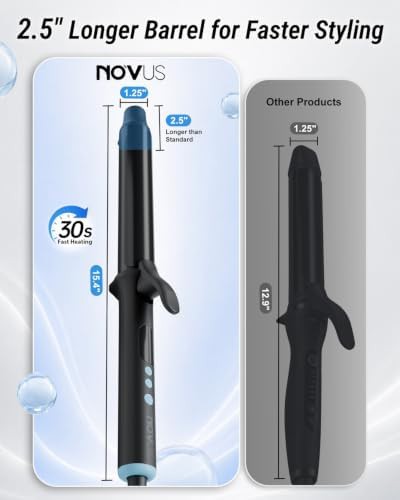 Extended barrel ionic curler for thin hair — photo 4