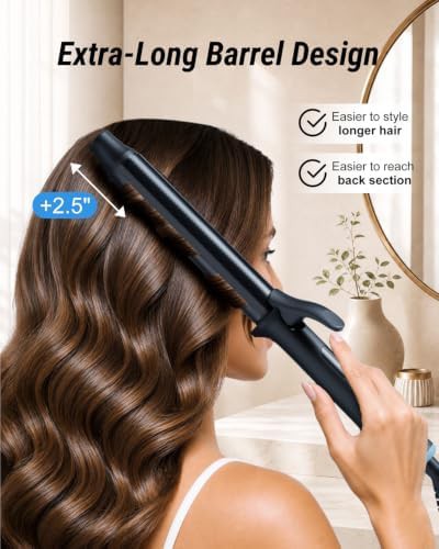 Extended barrel ionic curler for thin hair — photo 5