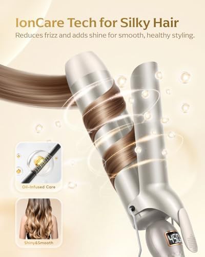 Large two inch gold curling wand — photo 5